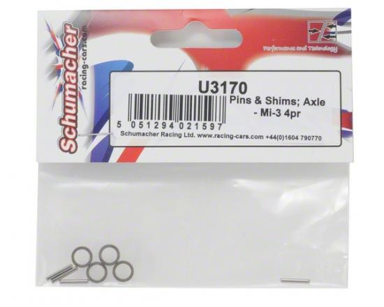Pins & Shims; Axle - Mi-3 4pr