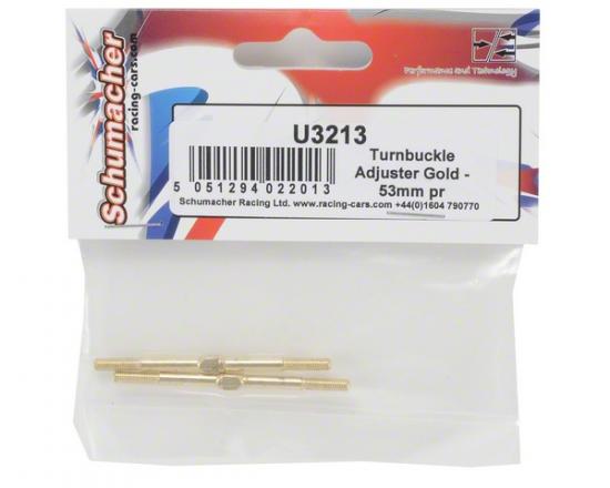 Turnbuckle Adjuster; Gold - 53mm (2)