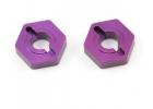Purple Alloy Wheel Hex; Grooveless (2)