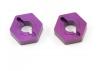 Purple Alloy Wheel Hex; Grooveless (2)