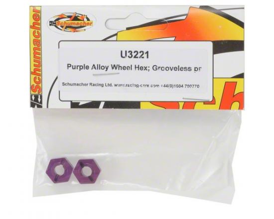 Purple Alloy Wheel Hex; Grooveless (2)