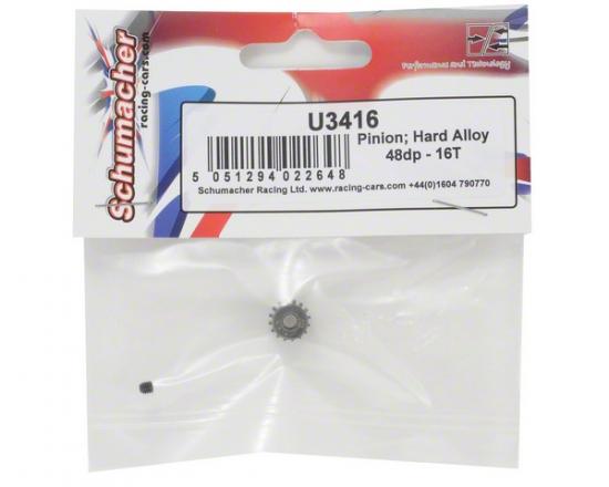 Schumacher Hard Alloy 48DP Pinion - 16T