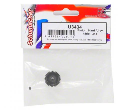 Schumacher Hard Alloy 48DP Pinion - 34T