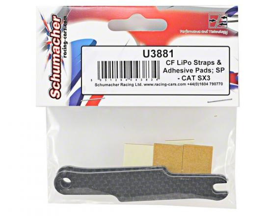 CF LiPo Straps & Adhesive Pads; SP - CAT SX3
