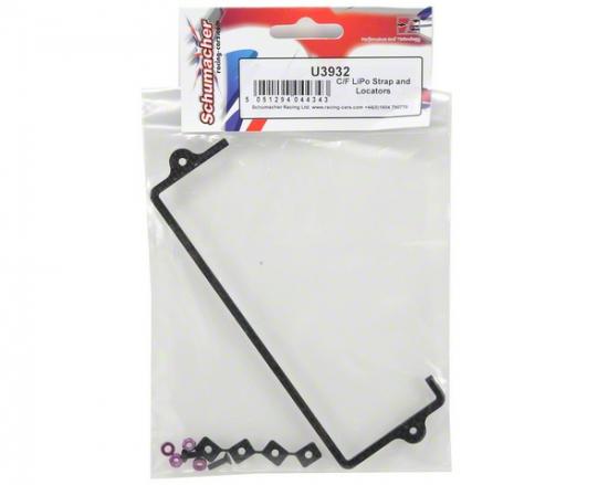 Carbon Fibre LiPo Strap and Locators
