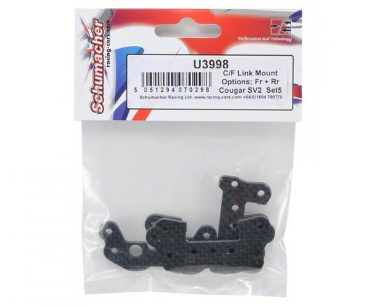 Carbon Fibre Link Mount Options; Fr + Rr Cougar SV2 Set5