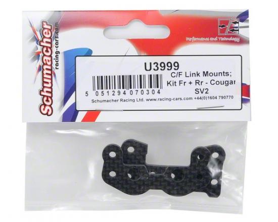 Carbon Fibre Link Mounts; Kit Fr + Rr - Cougar SV2