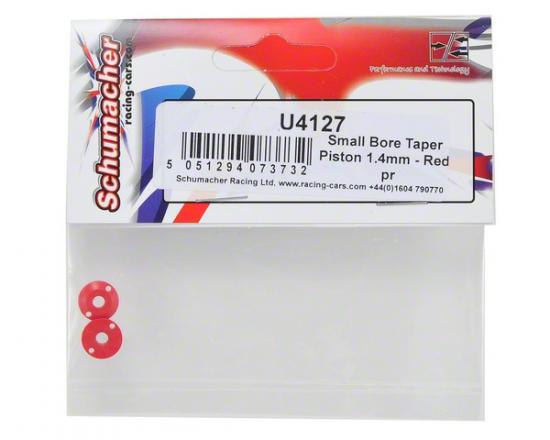 Small Bore Taper Piston 1.2mm - Red - 1 Pair