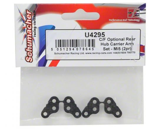 Carbon Fibre Optional Rear Hub Carrier Arm Set - Mi5 (2pr)