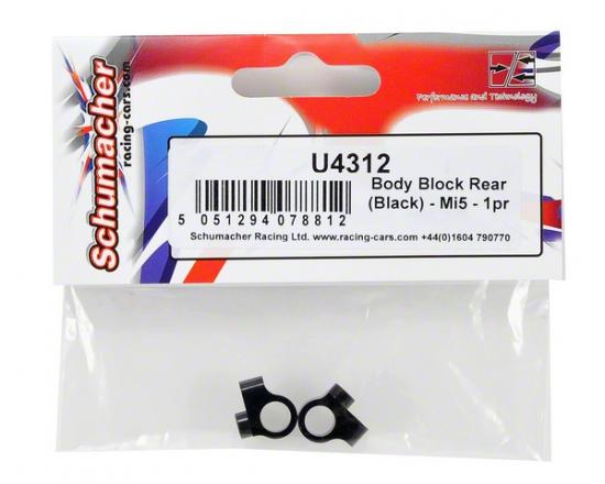 Body Post Mount Rear (Black) - Mi5 - 1pr