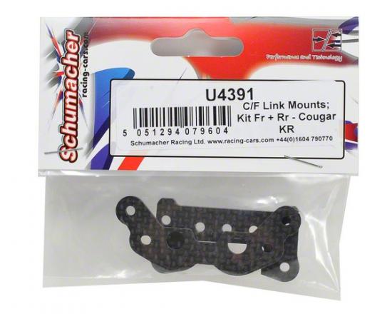 Carbon Fibre Link Mounts; Kit Fr + Rr - Cougar KR