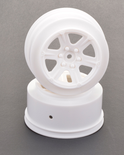 Short Course Wheel - White +3 offset (2)