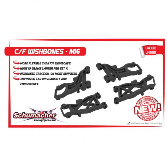 Carbon Fibre Wishbones - Front - Mi6 (2)
