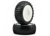 Schumacher Yellow Spiral 1:8 Pre Mounted Tyres - 1 Pair