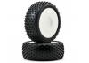 Schumacher Yellow Mini Spike 1:8 Pre Mounted Tyres - 1 Pair