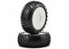 Schumacher Silver Spiral 1:8 Pre Mounted Tyres - 1 Pair