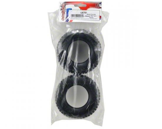 Schumacher Stagger Rib SC Tyres - Yellow - 1 Pair
