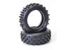 Schumacher Block Front Tyres - Yellow - Cat - 1 Pair
