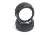 Schumacher Mini Pin 2 1:10 Buggy Rear Tyres Pre Glued on Wheels - Yellow