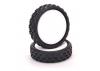 Schumacher Cut Stagger Low Profile - Silver - Pre Glued on 12mm Hex 2WD Front Wheels