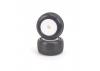 Schumacher Mini Pin Tyres Pre Glued on 12mm Hex Wheels - Silver (2)