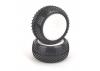 Schumacher Mezzo Rear 1:10 Buggy Tyres - Yellow - Pre-Glued (2)