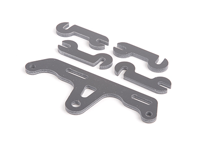 S2 2.5mm Servo Mount, Ride Height Spacers - Atom 2