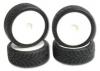 Shimizu D01J Wet Tyres Mounted on Revlite Wheels (4) (BRCA National Wet Control Tyre)
