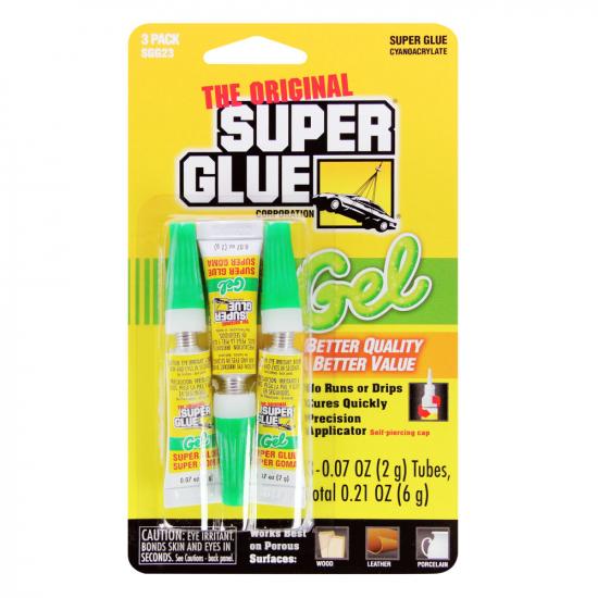 Super Glue Super Glue Gel 3-Pack (3x 0.07oz, 2g)
