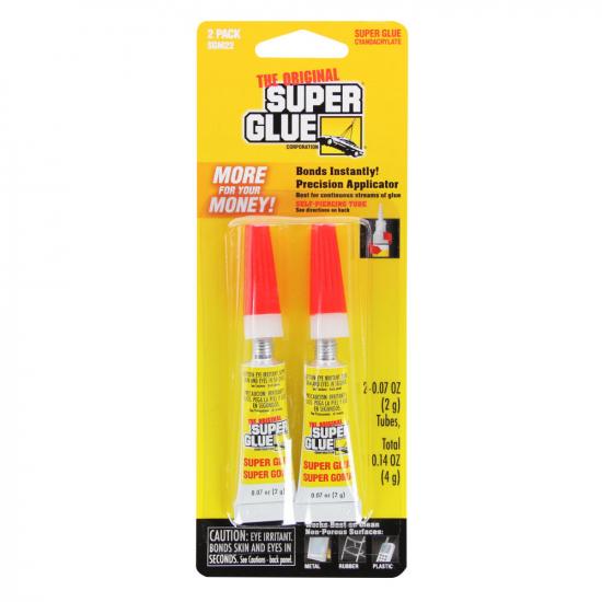 Super Glue Super Glue 2-Pack Small Card (2x 0.07oz, 2g)