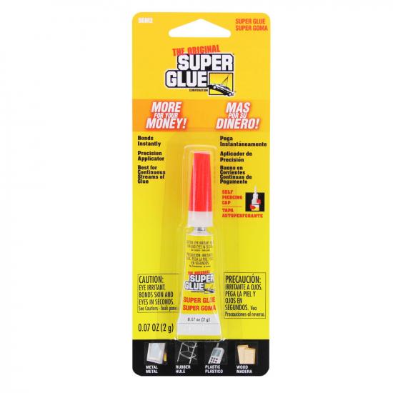 Super Glue Super Glue Tube Small Card (0.07oz, 2g)