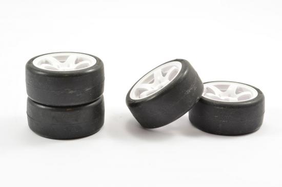 Sweep Mini Tyres Pre Glued on 12mm Hex Mini Wheels 40 Deg (Set of 4)