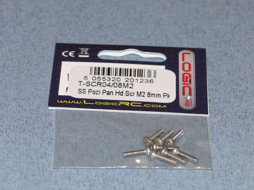 SS Pozi Pan Head Scr M2 8mm (8) - Bulk Pack Of 5