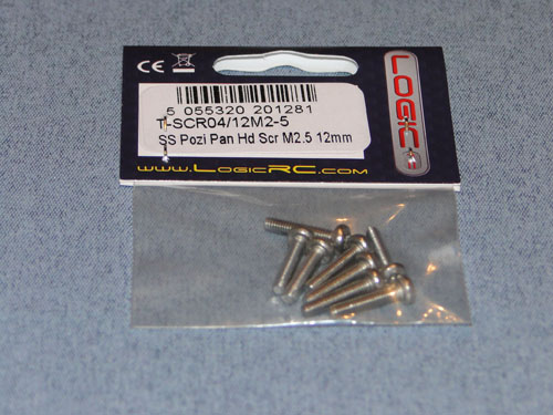 SS Pozi Pan Head Scr M2.5 12mm (8) - Bulk Pack Of 5