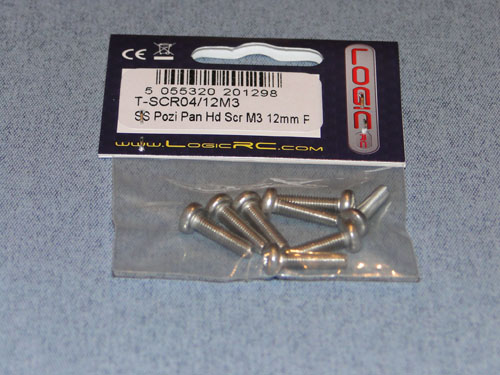 SS Pozi Pan Head Scr M3 12mm (8) - Bulk Pack Of 5