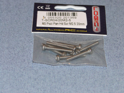 SS Pozi Pan Head Scr M2.5 20mm (8) - Bulk Pack Of 5