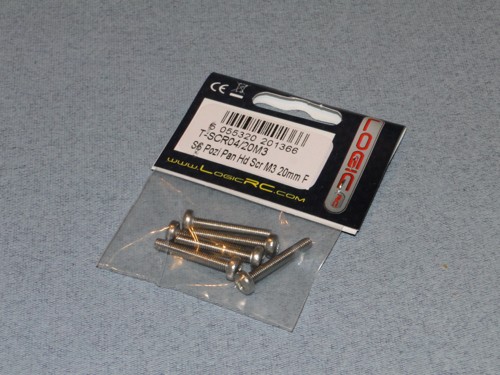 SS Pozi Pan Head Scr M3 20mm (6) - Bulk Pack Of 5