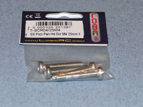 SS Pozi Pan Head Scr M4 25mm (4) - Bulk Pack Of 5