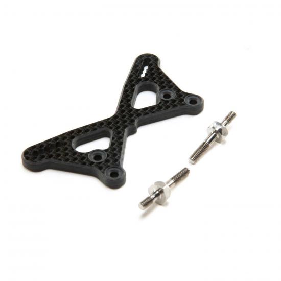 Carbon Front Tower 2mm w/Ti Standoffs: 22 5.0