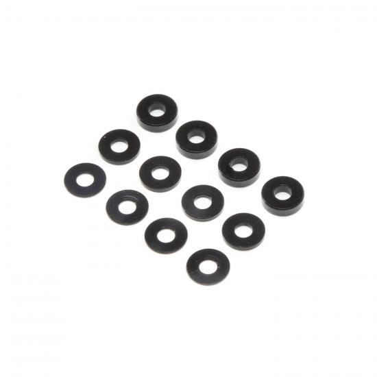 M3 Aluminium Washer Set - Black (4ea)