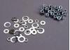 Traxxas Nut set lock nuts (3mm (11) and 4mm(7) washer set
