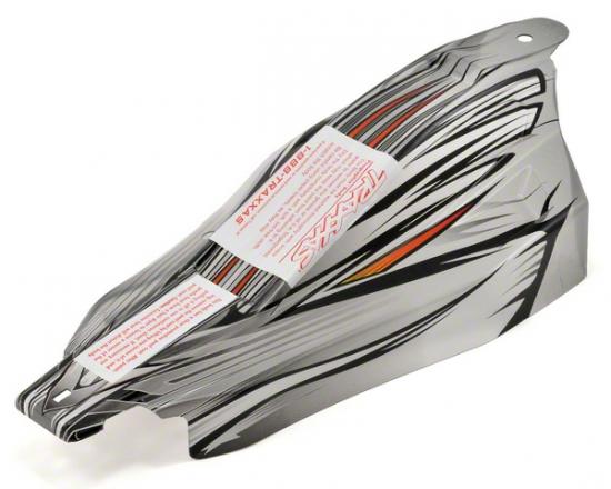 Traxxas Body Bandit VXL ProGraphix (front and rear) (replacement for the painted body. Graphics are printed requires paint final color application)window grill lights decal sheet