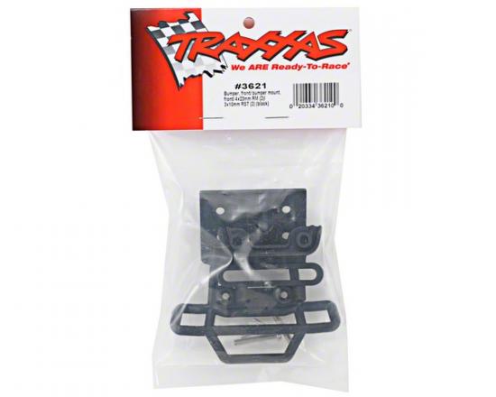 Traxxas Bumper front / bumper mount front / 4x23mm RM (2)/ 3x10mm RST (2) (black)