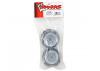 Traxxas Wheels satin chrome dual profile (2.0 outer 3.0 inner) (nitro rear/ electric front) (2)