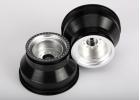 Traxxas Wheels satin chrome dual profile (2.0 outer 3.0 inner) (nitro rear/ electric front) (2)