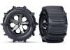 Traxxas 2.8 Paddle Tyres Assembled on Electric Rear Wheels - 1 Pair