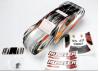 Traxxas Body Rustler VXL ProGraphix (replacement for the painted body. Graphics are printed requires paint final color application)/window lights decal sheet/ wing and Aluminium hardware