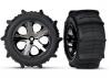 Traxxas 2.8 Paddle Tyres Assembled on Rear Wheels - 1 Pair
