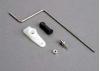 Traxxas Steering rod/ plastic rod end/ chrome threaded ball nut/ servo horn