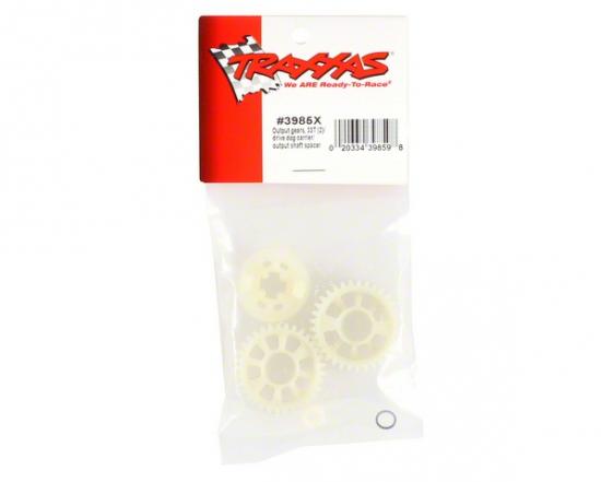 Traxxas Output gears 33T (2)/ drive dog carrier/ output shaft spacer